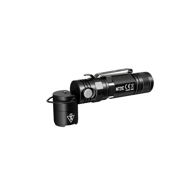 Handtaschenlampe Nitecore MT21C, 1000 lm, 131 mm, 103,5 g, akzeptiert 18650 oder CR123, schwarz