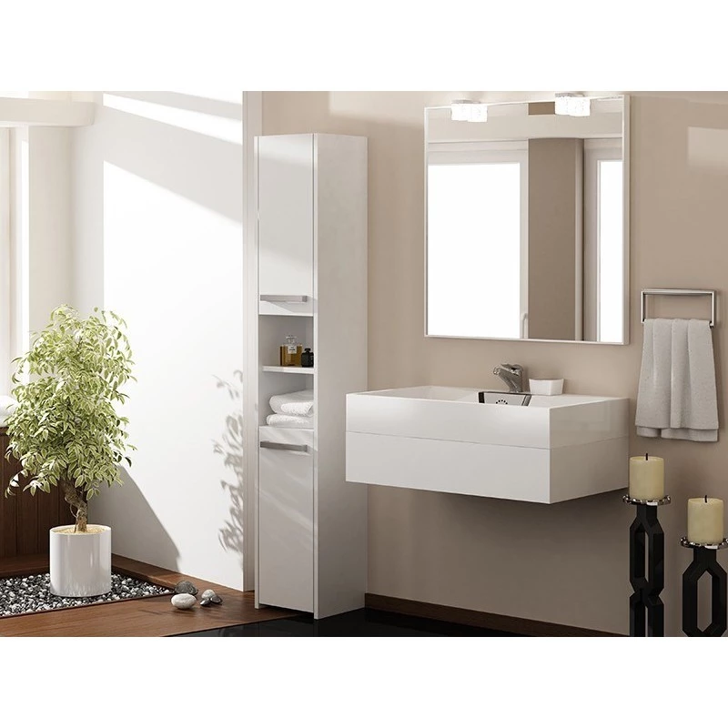 Topeshop S30 weißer Badschrank Weiß