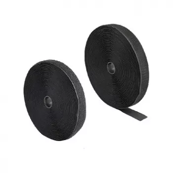 DeLOCK Robustes Klettband 15 m x 25 mm schwarz