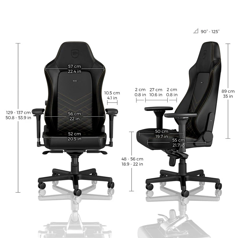 noblechairs HERO Gaming-Stuhl - Schwarz/Gold