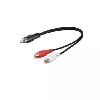 Microconnect AUDC02 Audiokabel 0,2 m RCA 2 x RCA Schwarz