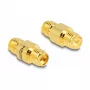 DeLOCK Adapter RP-SMA-Buchse auf SMA-Buchse 8 mm Durchmesser 17,1 mm Breite
