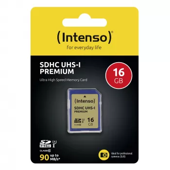 Intenso 16 GB SDHC UHS-I Class 10 Speicherkarte 3421470