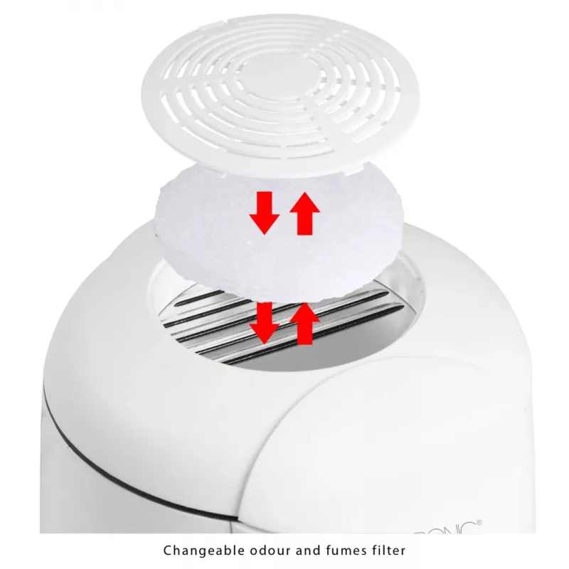 Clatronic FFR 2916 Single 1 L Standgerät 900 W Fritteuse Grau, Weiß