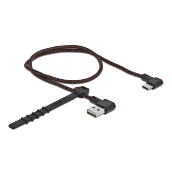 USB-Kabel DeLOCK EASY-USB 2.0 Typ-A Stecker auf Typ-C Stecker 0,5 m Schwarz
