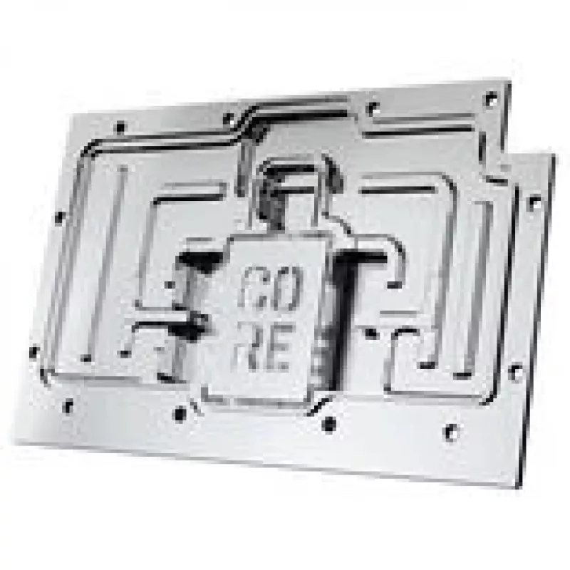 Flüssigkeitskühlblock Alphacool Core RX 9070 XT Swift+ Transparent Chrom für GPU