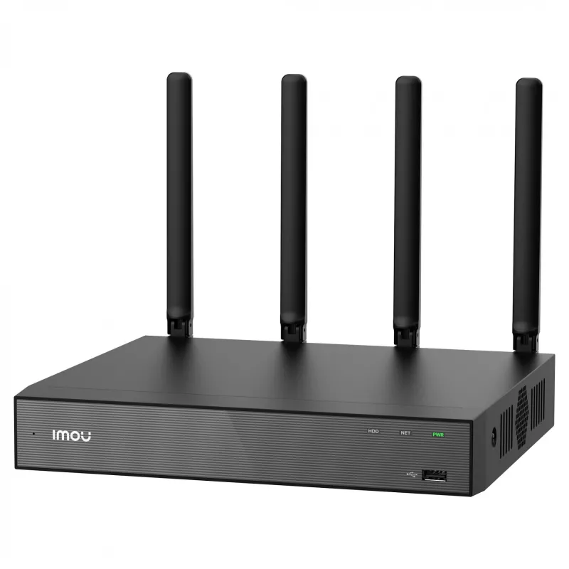 Netzwerk-Videorecorder IMOU N118W Schwarz — 18 Kanäle, 4-Kanal-Wiedergabe, max. 3840×2160, Dualband-WLAN, SATA bis zu 16 TB