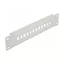 Glasfaser-Patchpanel DeLOCK 10 Zoll 12-Port SC Simplex LC Duplex 1U grau