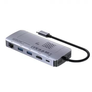 UNITEK Aktiver Hub USB-C 10GBPS,M.2,HDMI, PD 100W