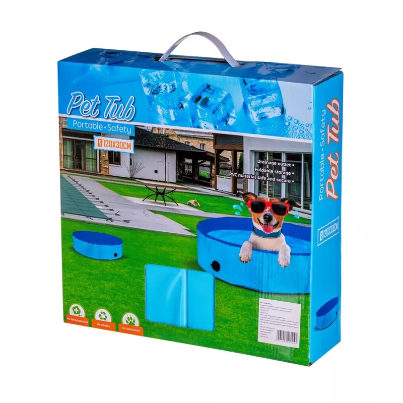 Faltbarer Hundepool - 120x30cm