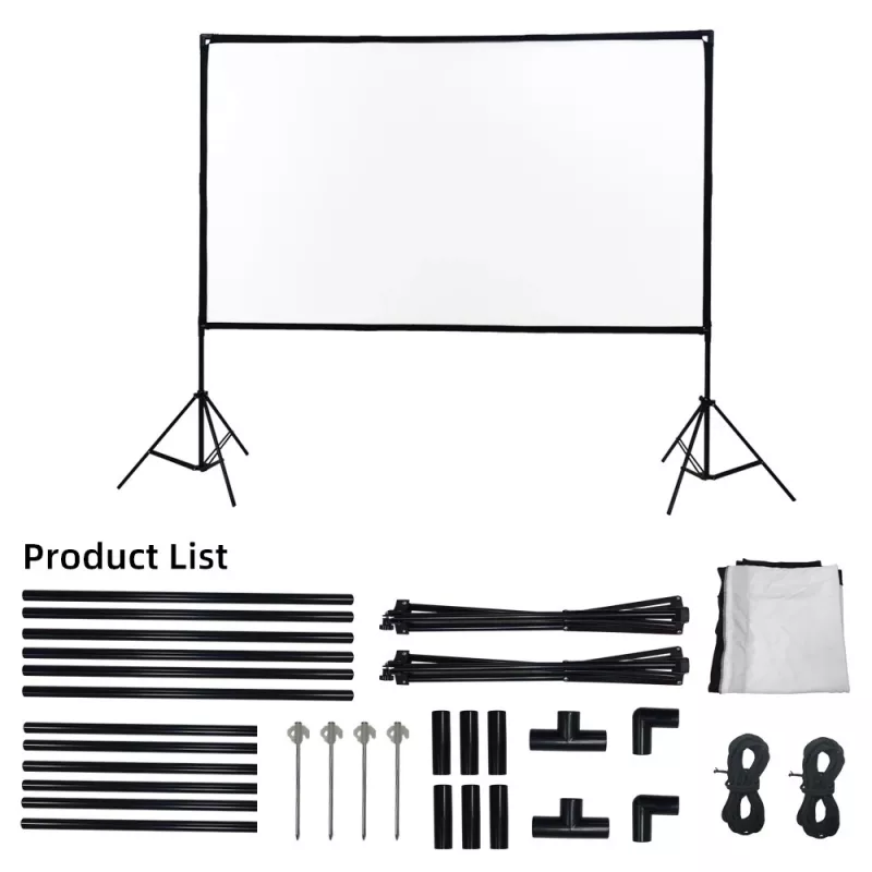 Extralink Faltbare Projektionsleinwand 100 PSF-100, 16:9, 220x125cm, Weiß