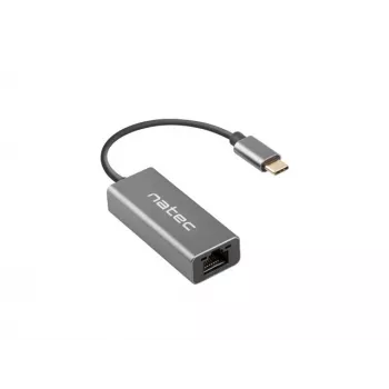 NATEC Cricket USB 3.2 Gen 1 Type-C Grau Ethernet Hub 1000 Mbit/s