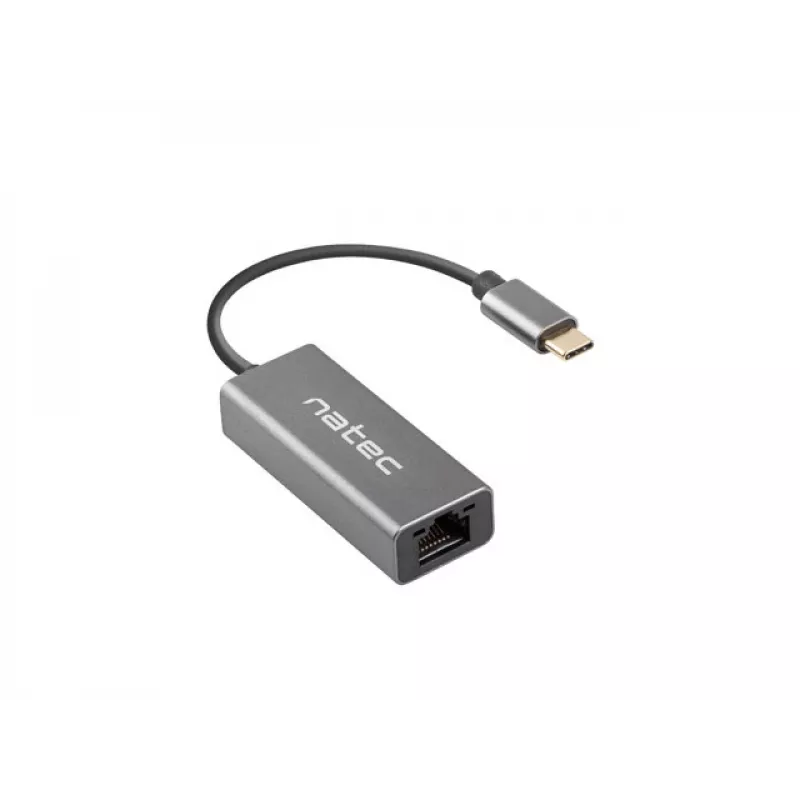 NATEC Cricket USB 3.2 Gen 1 Type-C Grau Ethernet Hub 1000 Mbit/s