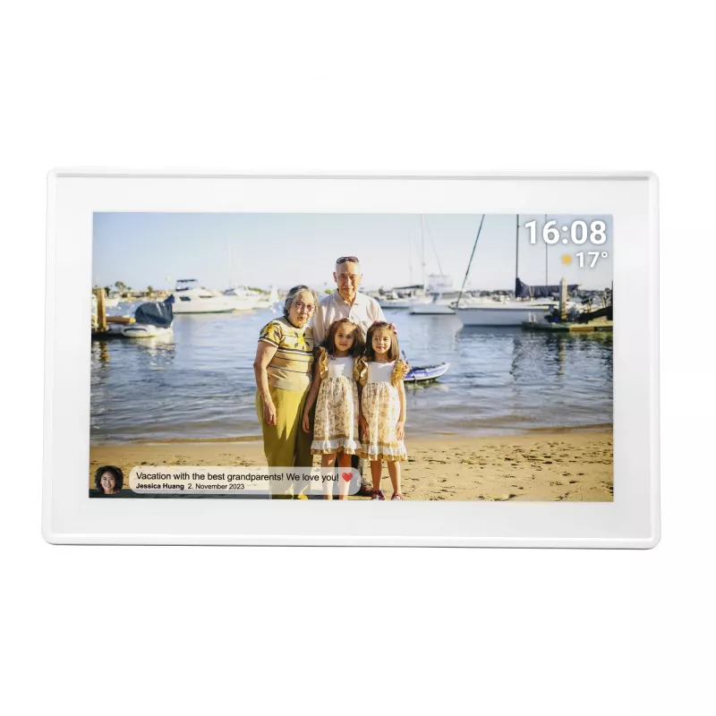 Denver PFF-1515W digitaler Bilderrahmen Weiß 39,6 cm (15,6 inch) Touchscreen Wi-Fi