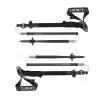 Trekkingstöcke Leki Sherpa FX verstellbar 120–140 cm, schwarz
