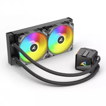 CPU-Wasserkühler Sharkoon S50 ARGB, schwarz