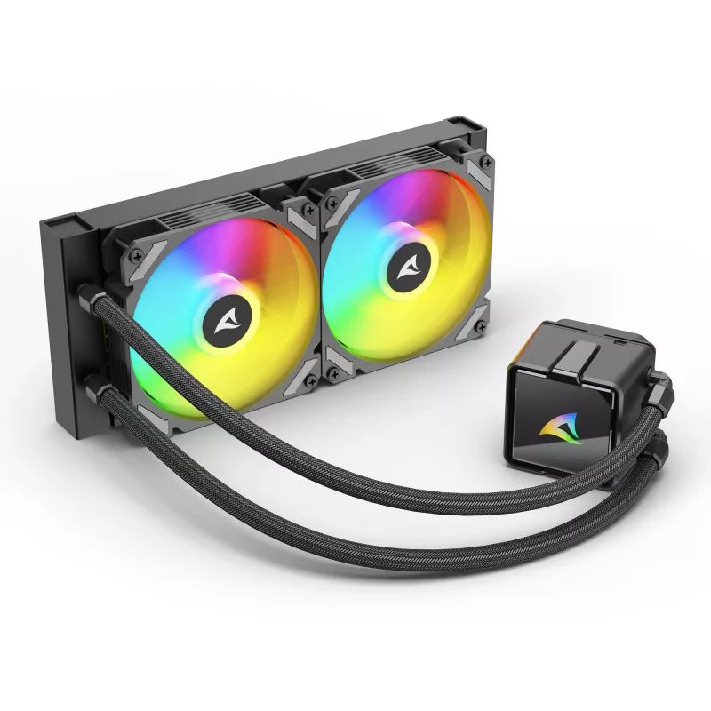 CPU-Wasserkühler Sharkoon S50 ARGB, schwarz