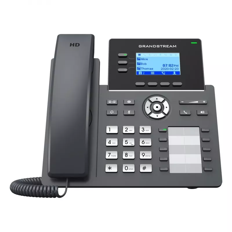 Grandstream Networks GRP2604P IP-Telefon Schwarz 3 Leitungen LCD