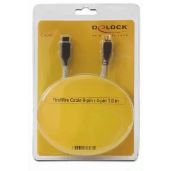 FireWire A/B-Kabel DeLOCK 82588 1,0 m Grau