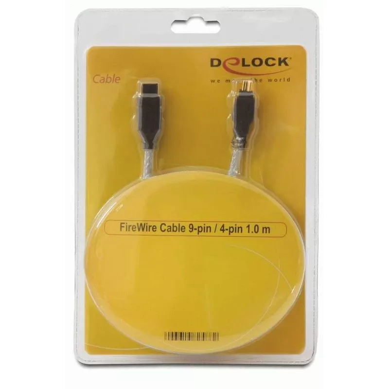 FireWire A/B-Kabel DeLOCK 82588 1,0 m Grau