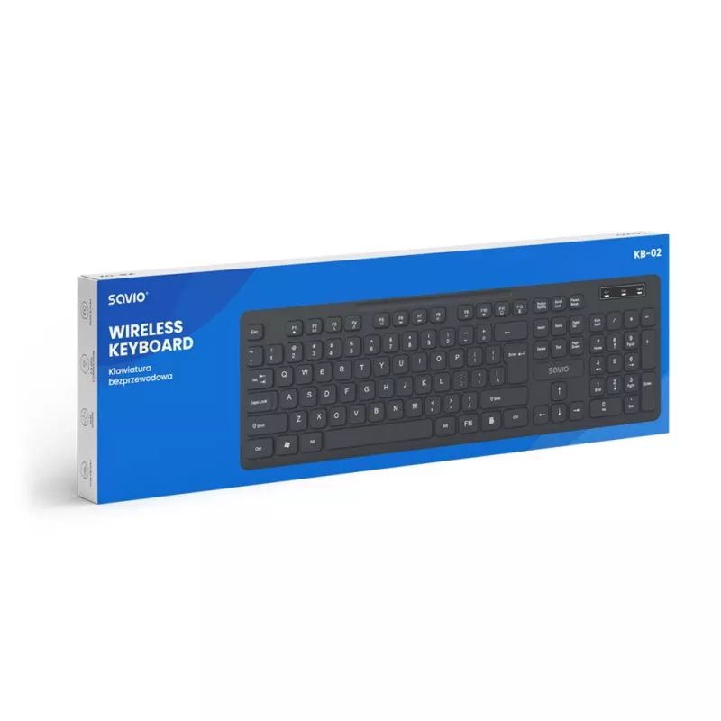 Savio KB-02 Tastatur Home/Office USB QWERTY Schwarz