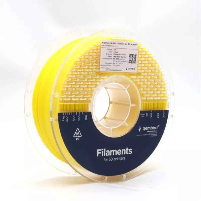 3D-Druckfilament Gembird ABS 1,75 mm Gelb 1 kg