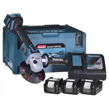 Winkelschleifer 18V 3x5.0Ah Akku DGA513RT3J MAKITA