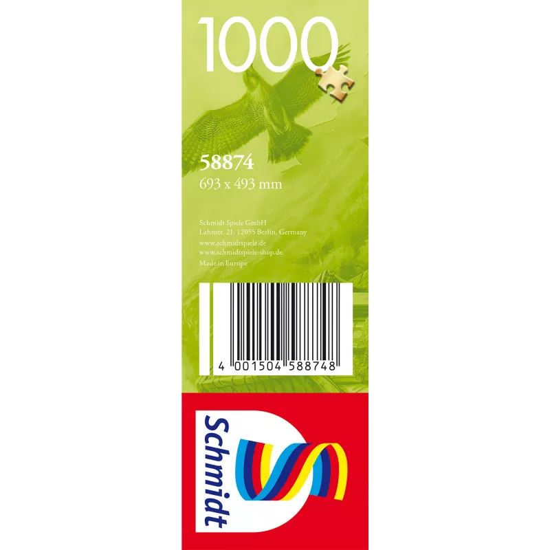 Puzzle 1000 Teile, Schmidt Spiele Dorf am Waldrand, Landschaftsillustration