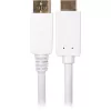 Sharkoon Adapterkabel Displayport 1.2 > HDMI 4K Weiß 3 Meter