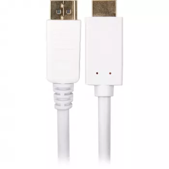Sharkoon Adapterkabel Displayport 1.2 > HDMI 4K Weiß 3 Meter