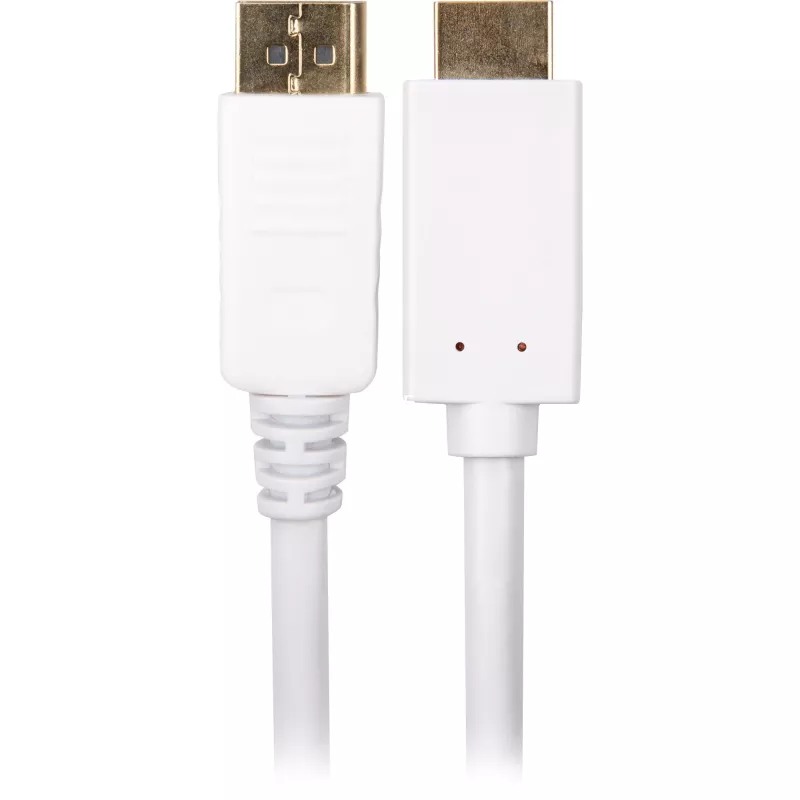 Sharkoon Adapterkabel Displayport 1.2 > HDMI 4K Weiß 3 Meter