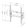 Techly 23-55 Zoll Wandhalterung für LED LCD TV Neigbar“ ICA-PLB 131M