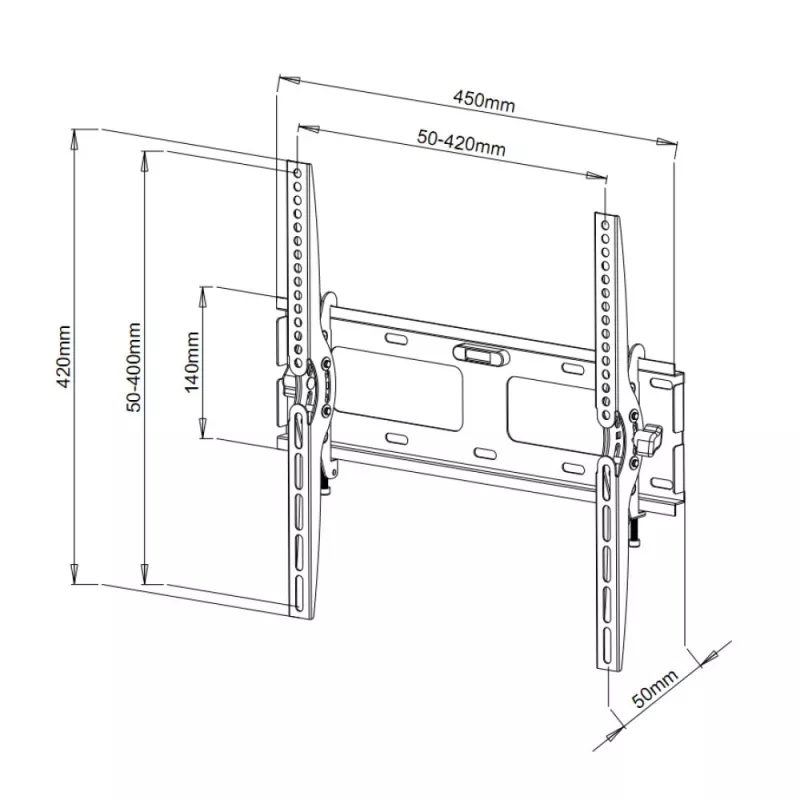 Techly 23-55 Zoll Wandhalterung für LED LCD TV Neigbar“ ICA-PLB 131M