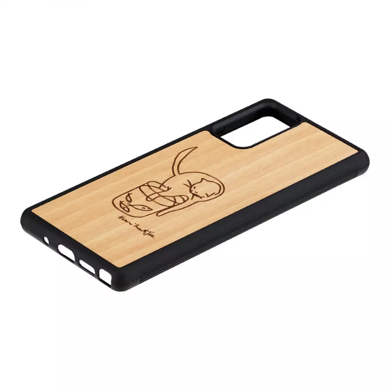 Schutzhülle man and wood für Samsung Galaxy Note 20 mit Katzen- und Fisch-Print