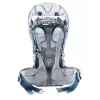 Baby-Trage-Rucksack Deuter Kid Comfort Pro, blau, Polyamid, max. 22 kg, Sonnenschutz, Seitentasche