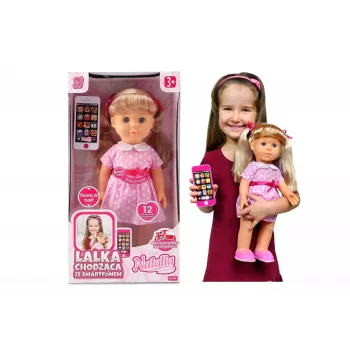 Puppe Artyk Natalia läuft mit Smartphone 41 cm – Artyk 41 cm Laufpuppe mit Zubehör