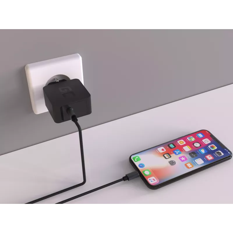 Green Cell CHAR07 mobiles Geräte-Ladegerät Schwarz für den Innenbereich
