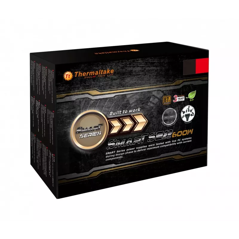 Netzteil Thermaltake Smart SE2 600W ATX semi-modular, 86% Effizienz, 120-mm-Lüfter