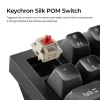 Mechanische Tastatur Keychron Q1 Ultra 8K — 75% Form, USB + RF Wireless + Bluetooth, RGB LED, Schwarz