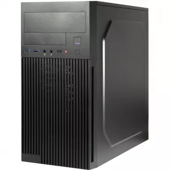 Computergehäuse INTER-TECH IT-6521 gerade, ATX, Schwarz