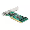 DeLOCK PCI-Karte auf 1 x RJ45 Gigabit LAN RTL Full-Height Low-Profile