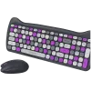 Kabelloses Tastatur- und Maus-Set CANYON HSET-W6 Kitty Edition – violett