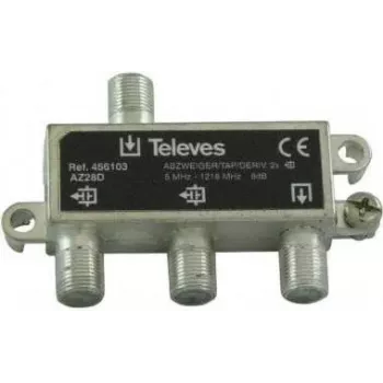 Splitter Televes AZ28D 2-fach 5–1218 MHz, 8 dB Einfügedämpfung