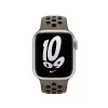 Band für Apple Smartwatch, 41 mm Olive Grau/Schwarz Nike Sport Band, Fluorelastomer, Handgelenk 130–200 mm