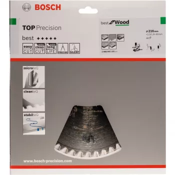 Kreissägeblatt Best for Wood, Ø 216mm, 48Z (Bohrung 30mm, für Kapp- und Gehrungssägen)