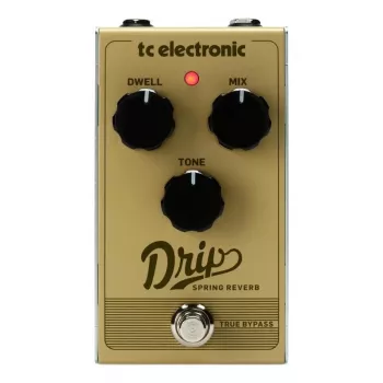Gitarren-Effektpedal TC Electronic Drip Spring Reverb — kompaktes Design, True Bypass