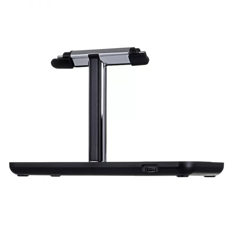 Freistehende Ladestation UNITEK P1212A 15 W kabellos ABS Schwarz Silber
