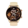Smartwatch Zeblaze Btalk 3 Plus, rund 1,39 Zoll IPS 360×360 Touchscreen, 260 mAh, goldfarbenes Silikonarmband