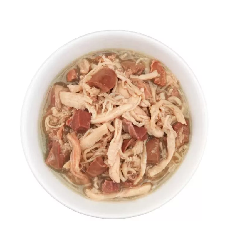 Nassfutter für Katzen Agras Pet Foods Schesir after Dark Complete Brühe 80 g — Huhn, getreidefrei, gluten- und sojafrei