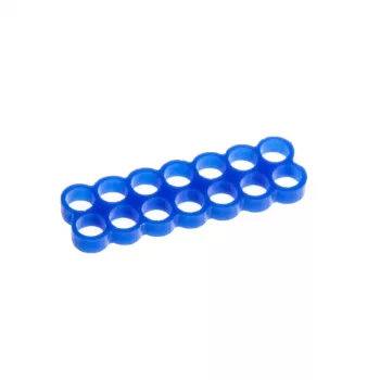 E22 14-Slot Stealth Kabelkamm - Blau